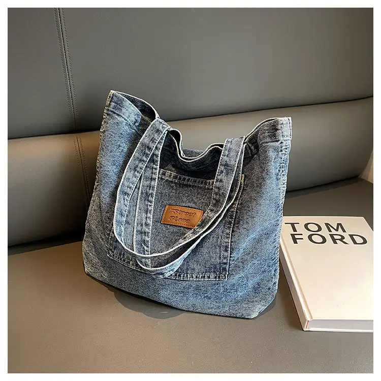 Women Denim Shoulder Bag Large Capacity 2026 — feature 32