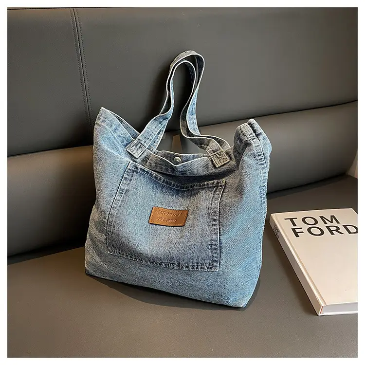 Women Denim Shoulder Bag Large Capacity 2026 — feature 34