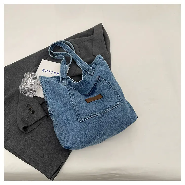 Women Denim Shoulder Bag Large Capacity 2026 — feature 35