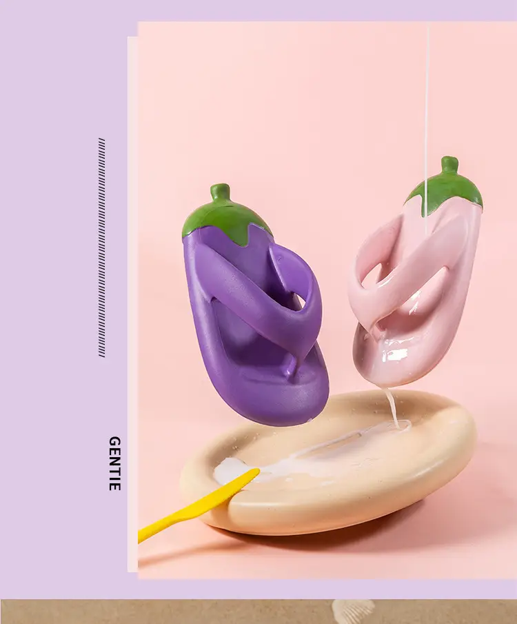Eggplant Kids Flip Flops Pink Non-Slip Summer — feature 17