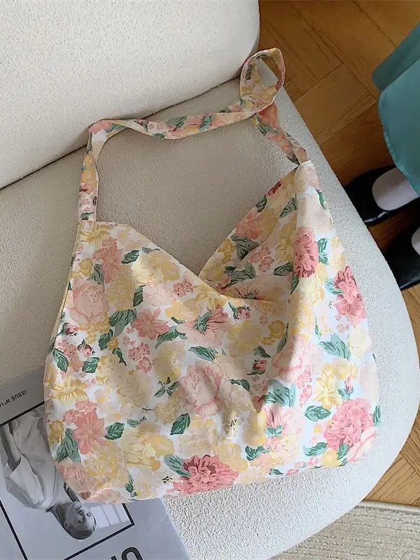 13165 Korean Style Floral Shoulder Bag Spring Summer