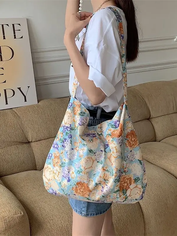 13165 Korean Style Floral Shoulder Bag Spring Summer