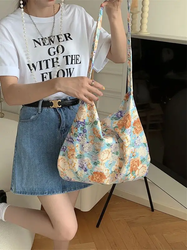 13165 Korean Style Floral Shoulder Bag Spring Summer