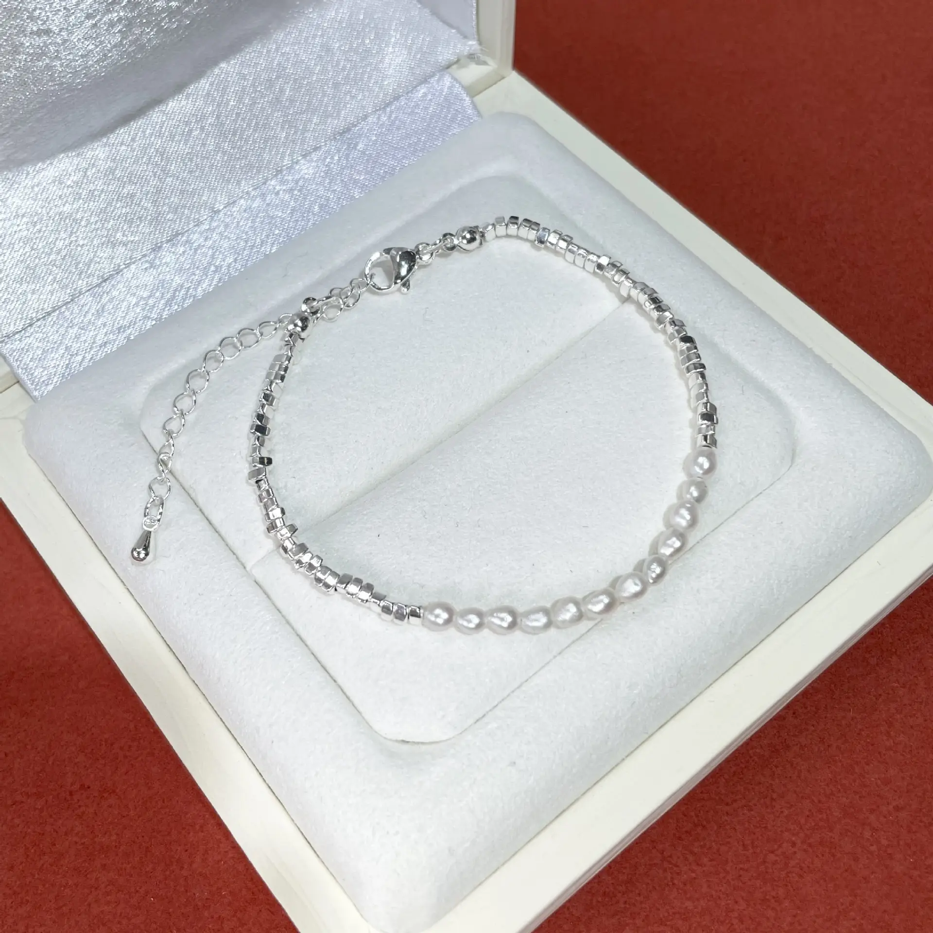 Natural Pearl Broken Silver Baby Bead Bracelet Women's Summer Light Luxury Design - Image 6