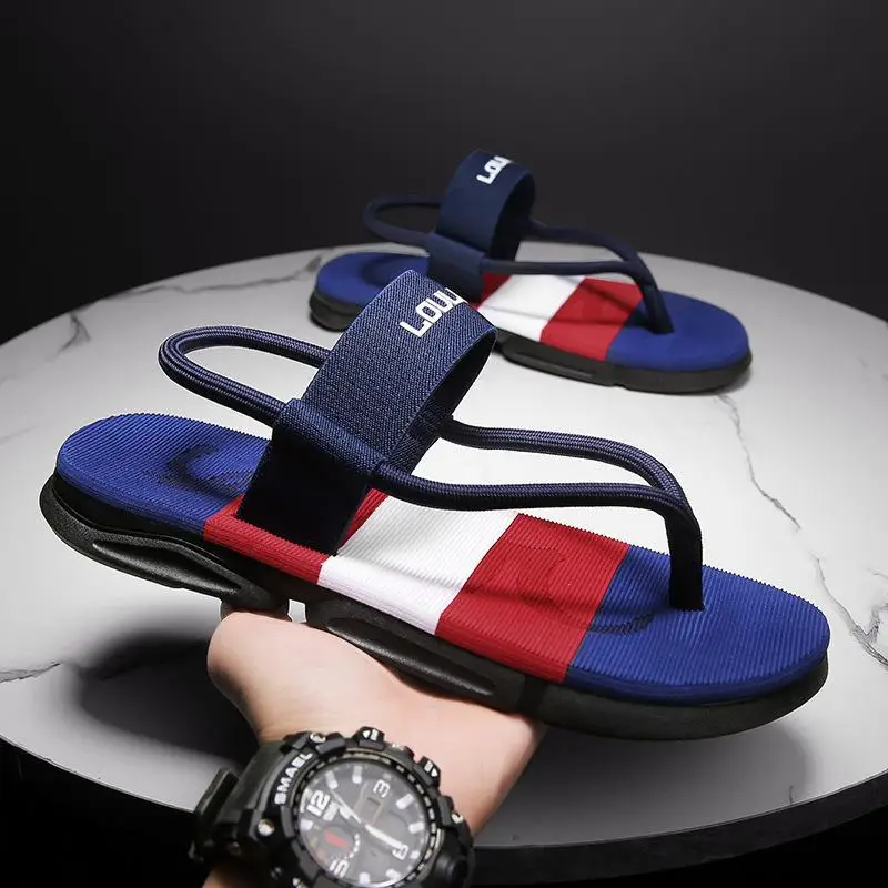 Summer 2023 New Arrival Flip-Flops Men's Trendy Outfit Beach Sandals Non-Slip Deodorant Wear-Resistant Casual Flip-Flops - Image 2