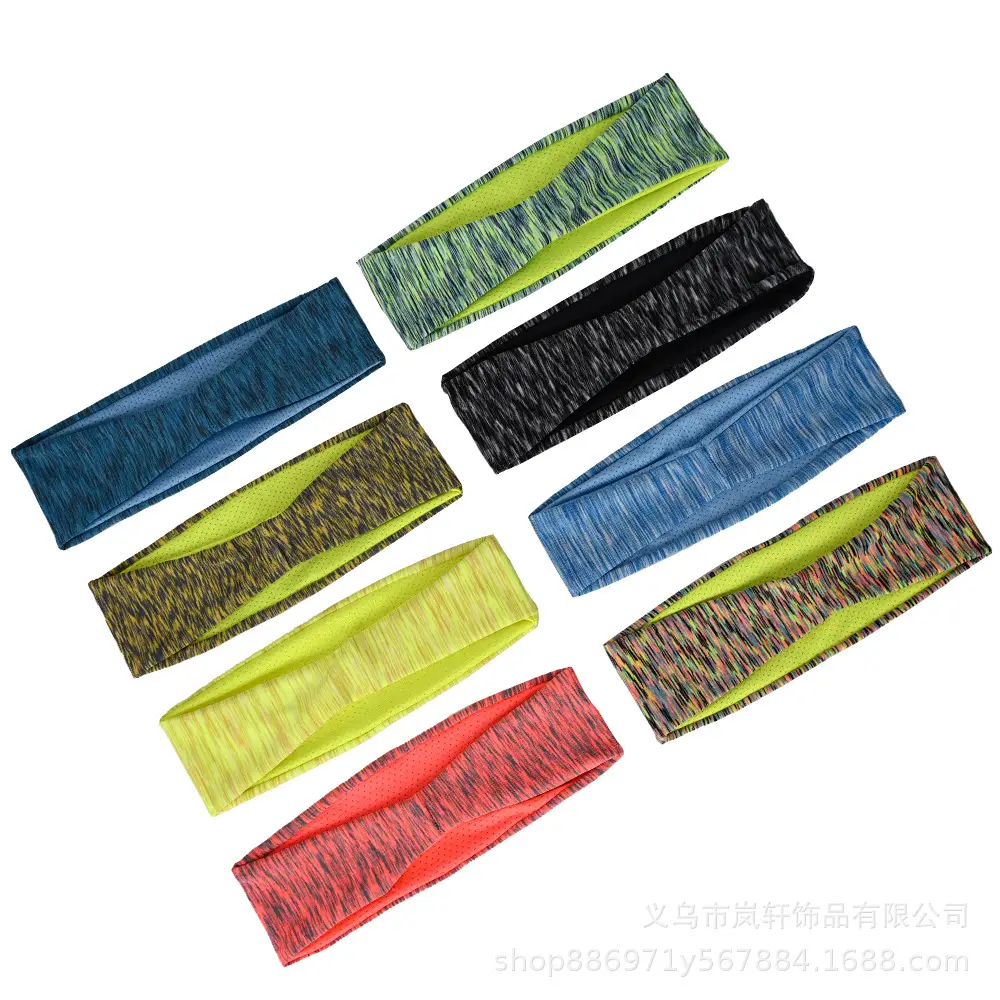 Women's Blue Sweat Absorbing Headscarf for Running Fitness — feature 18