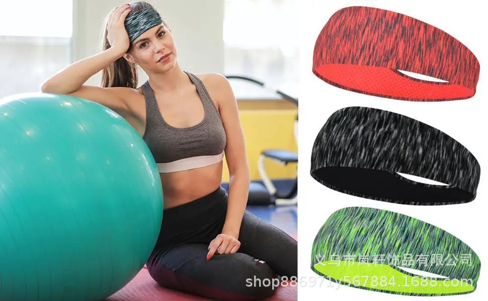 Women's Blue Sweat Absorbing Headscarf for Running Fitness — feature 20