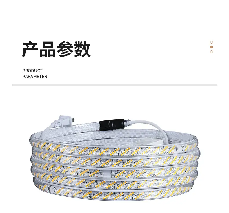 Led Light Strip 220V Living Room Home Ceiling Three-Color Soft Light Strip Outdoor Super Bright Self-Adhesive Light Strip Waterproof Line Light — feature 6