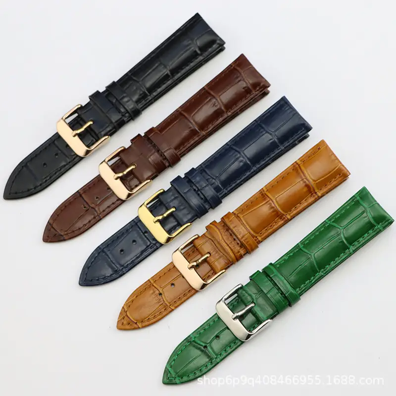 Men Women Leather Watch Brown Buckle 12mm - Image 23