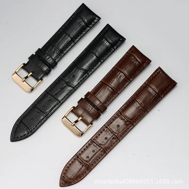 Men Women Leather Watch Brown Buckle 12mm - Image 24