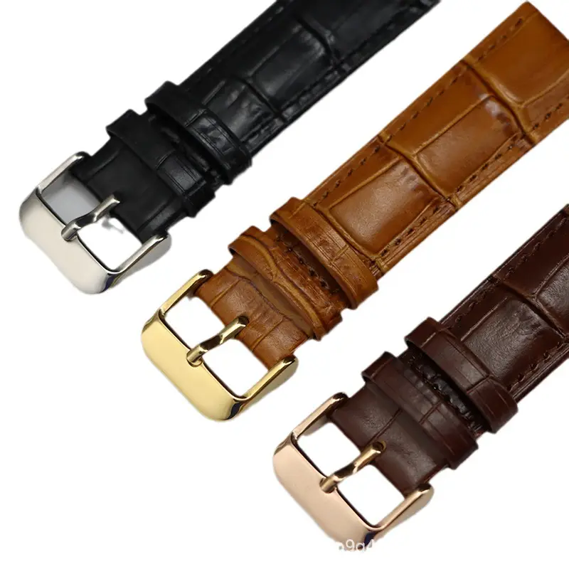 Men Women Leather Watch Brown Buckle 12mm - Image 26
