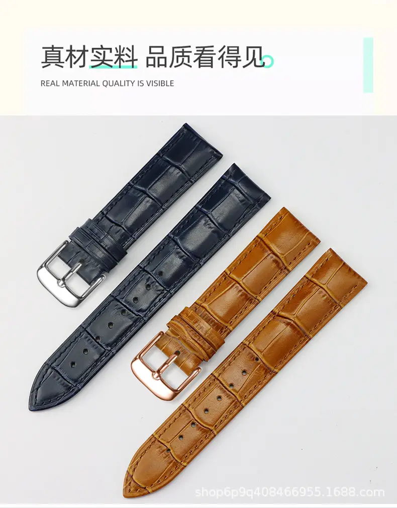 Men Women Leather Watch Brown Buckle 12mm — feature 3