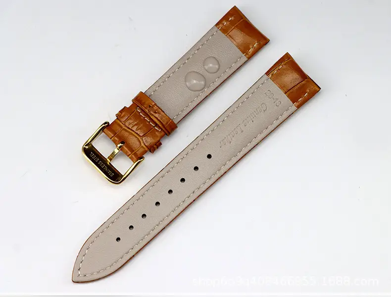 Men Women Leather Watch Brown Buckle 12mm — feature 7