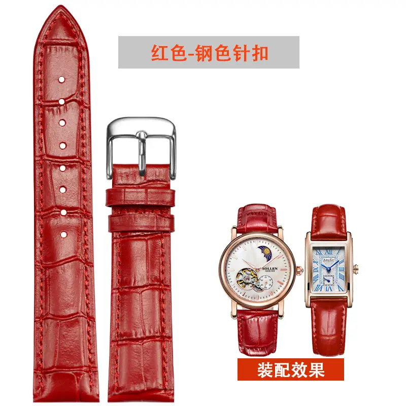 Men Women Leather Watch Brown Buckle 12mm - Image 21