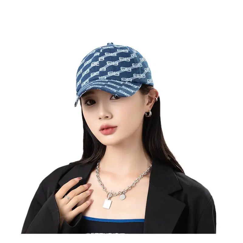 Women Blue Letter Cap Camera Friendly Casual Wear - Image 6
