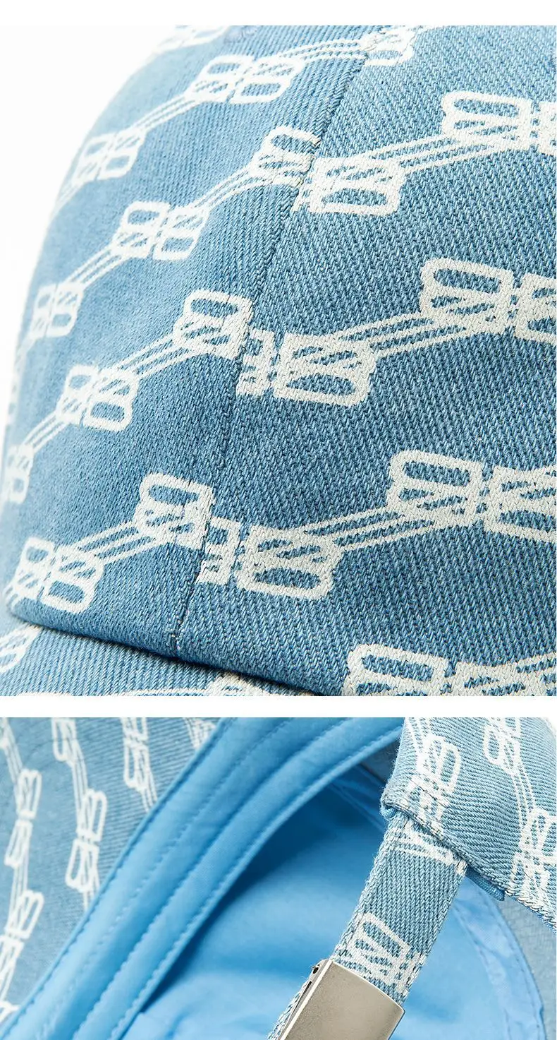 Women Blue Letter Cap Camera Friendly Casual Wear — feature 13