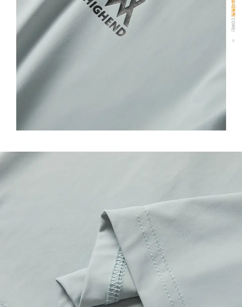 Men Ice Silk T-Shirt Black Short Sleeve — feature 8