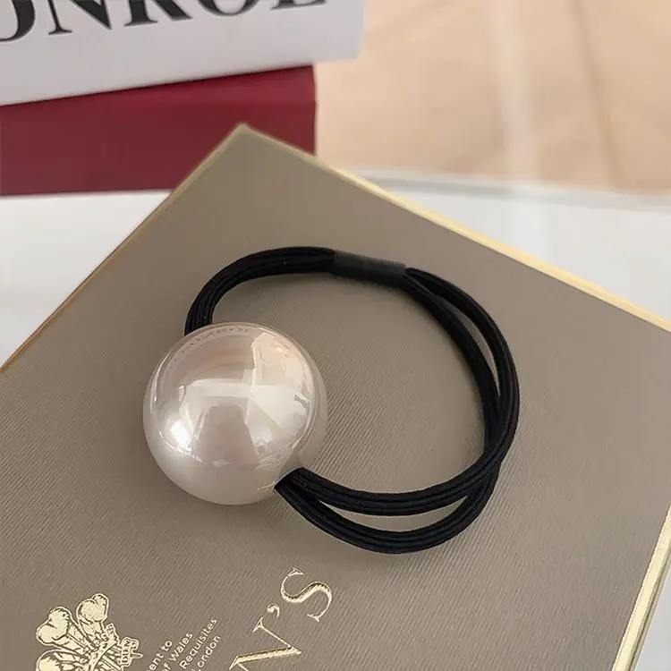 Pearl Headband for Girls Hair Ring Low Pony Tail - Image 43