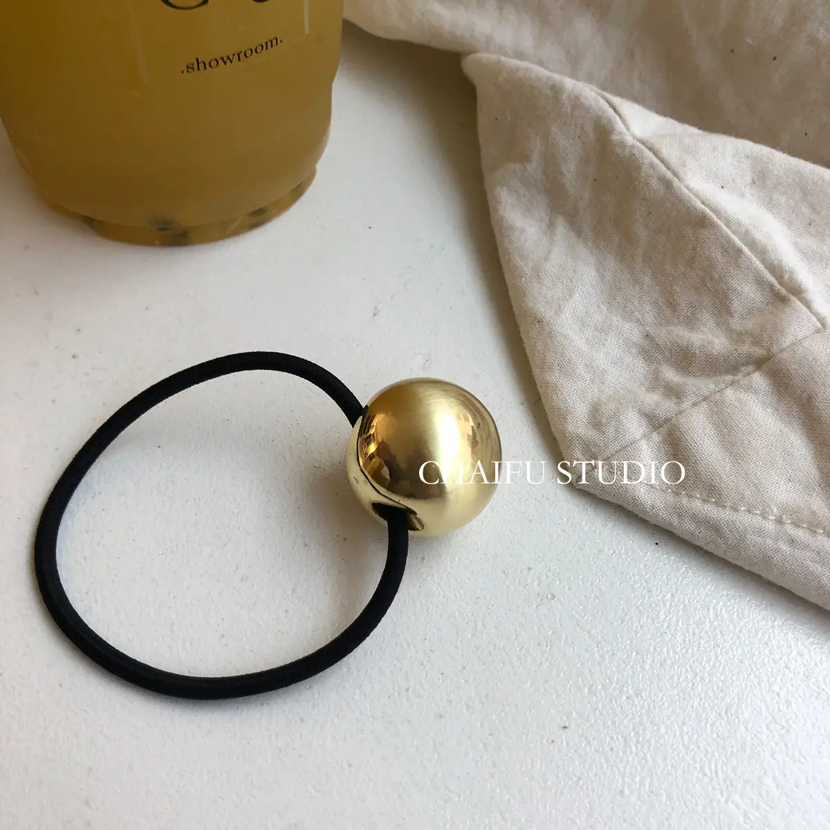Pearl Headband for Girls Hair Ring Low Pony Tail - Image 4