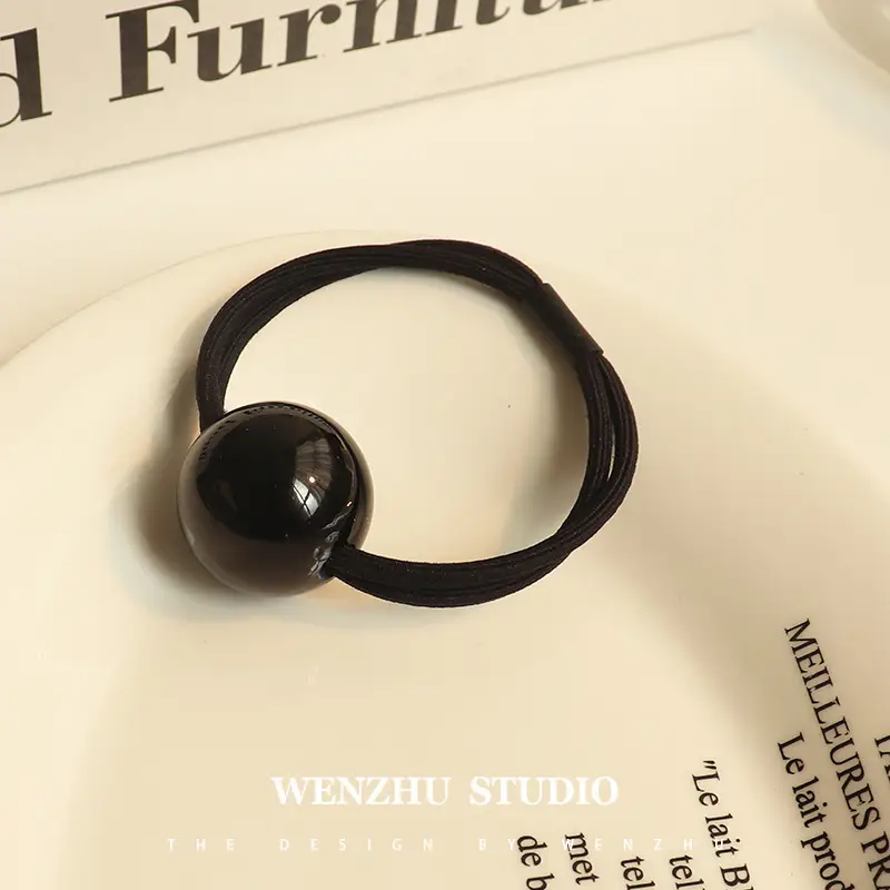 Pearl Headband for Girls Hair Ring Low Pony Tail - Image 7