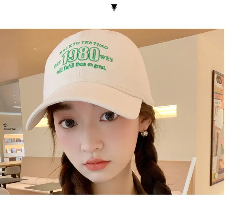 Korean Style 1980s Cap Sunshade Baseball Cap — feature 12