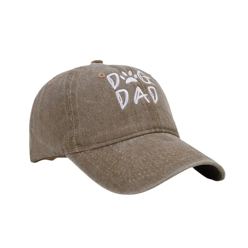 2025 Cross-Border New Dog Dad Embroidered Baseball Cap Men's Pure Cotton Washed - Image 11