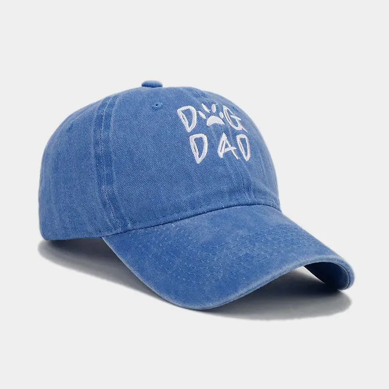 2025 Cross-Border New Dog Dad Embroidered Baseball Cap Men's Pure Cotton Washed - Image 6