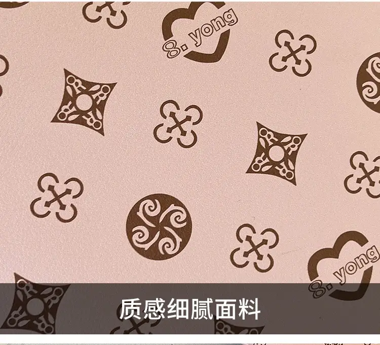 Pink Printed Two-Piece Women's Tote & Zipper Set — feature 10