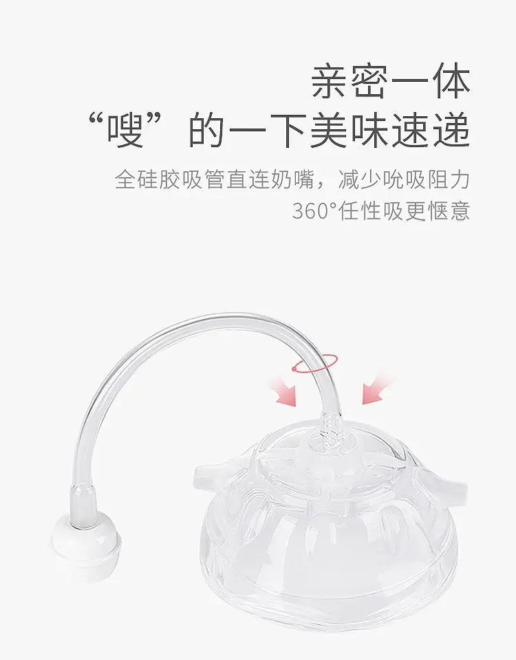 Newborn Baby Bottle for Babies 0-6 Months Old, Anti-Colic, Imitation Breast Milk, Wide-Caliber Baby Bottle, Silicone Liquid — feature 6