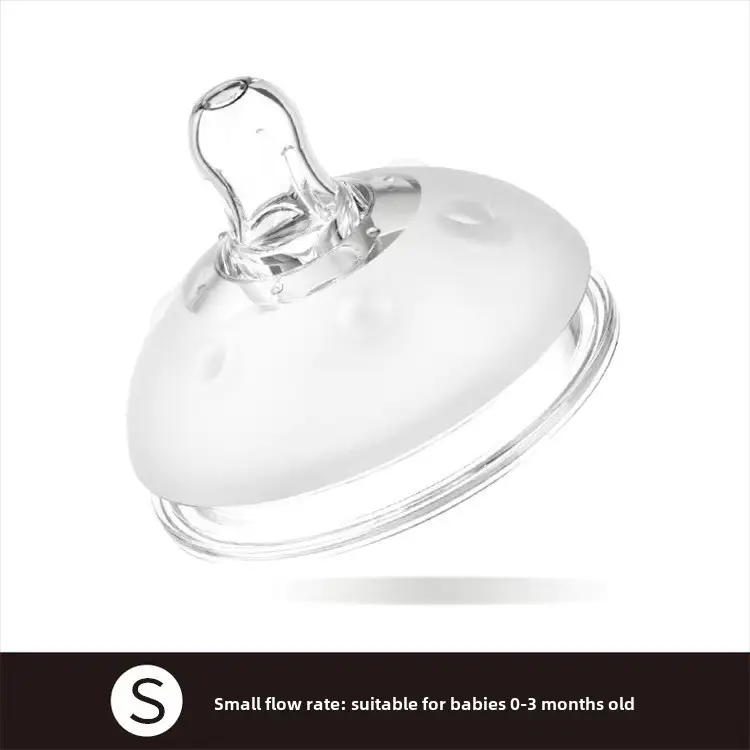 Newborn Baby Bottle for Babies 0-6 Months Old, Anti-Colic, Imitation Breast Milk, Wide-Caliber Baby Bottle, Silicone Liquid