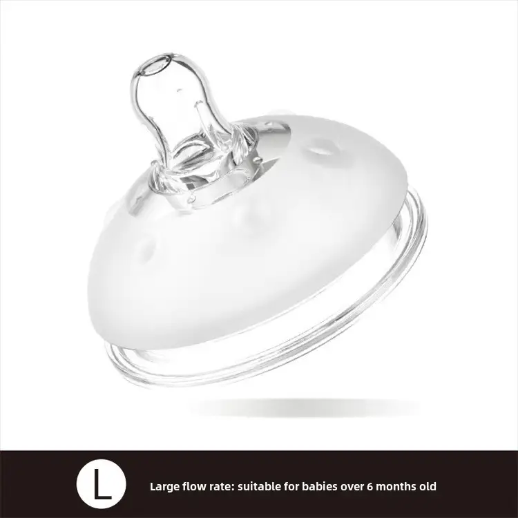 Newborn Baby Bottle for Babies 0-6 Months Old, Anti-Colic, Imitation Breast Milk, Wide-Caliber Baby Bottle, Silicone Liquid