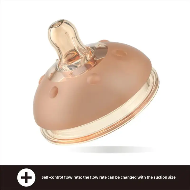 Newborn Baby Bottle for Babies 0-6 Months Old, Anti-Colic, Imitation Breast Milk, Wide-Caliber Baby Bottle, Silicone Liquid