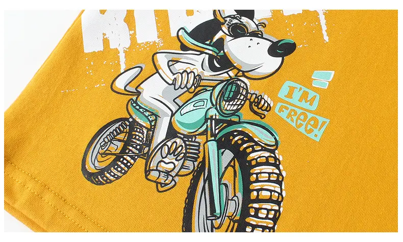 Kids Motorbike T-Shirts Set of 2 with Cartoon Design — feature 44