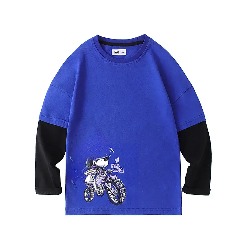Kids Motorbike T-Shirts Set of 2 with Cartoon Design