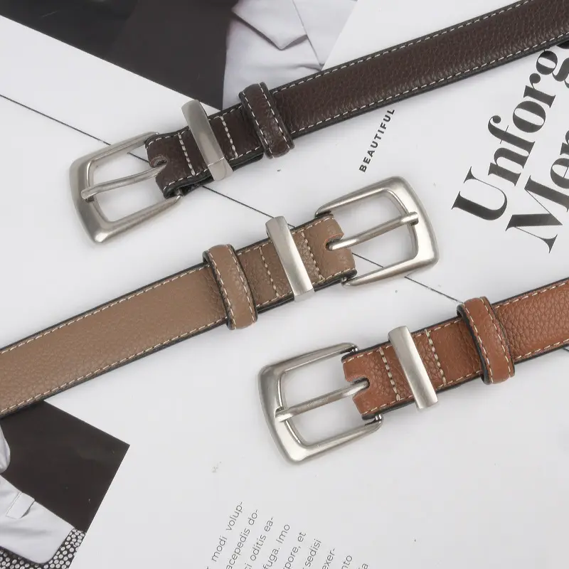 Women's Vintage Cowhide Belt 2.3cm Genuine Leather - Image 17