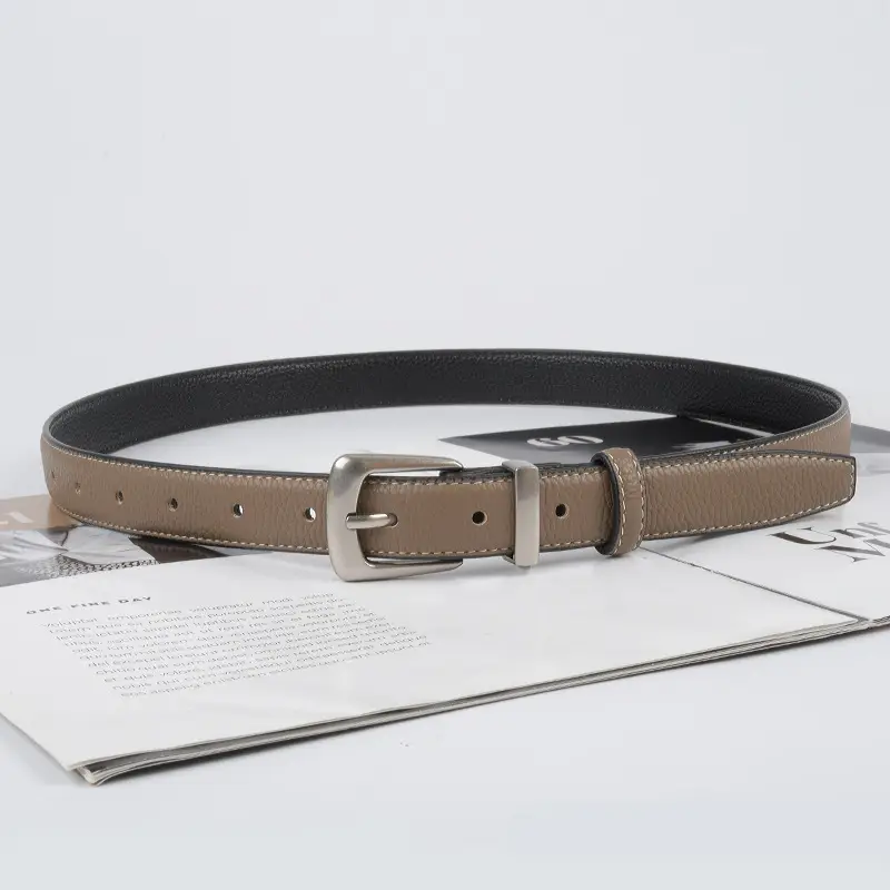 Women's Vintage Cowhide Belt 2.3cm Genuine Leather - Image 18