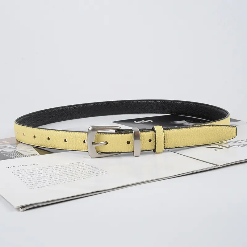 Women's Vintage Cowhide Belt 2.3cm Genuine Leather - Image 19
