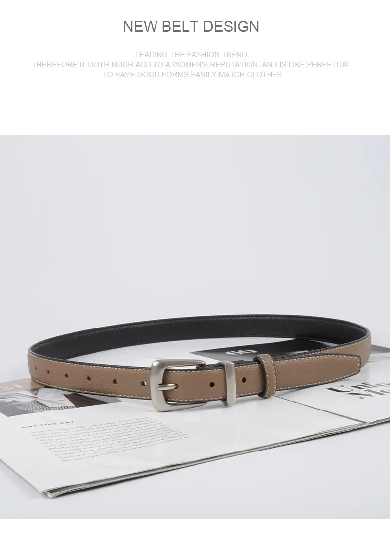 Women's Vintage Cowhide Belt 2.3cm Genuine Leather β feature 11