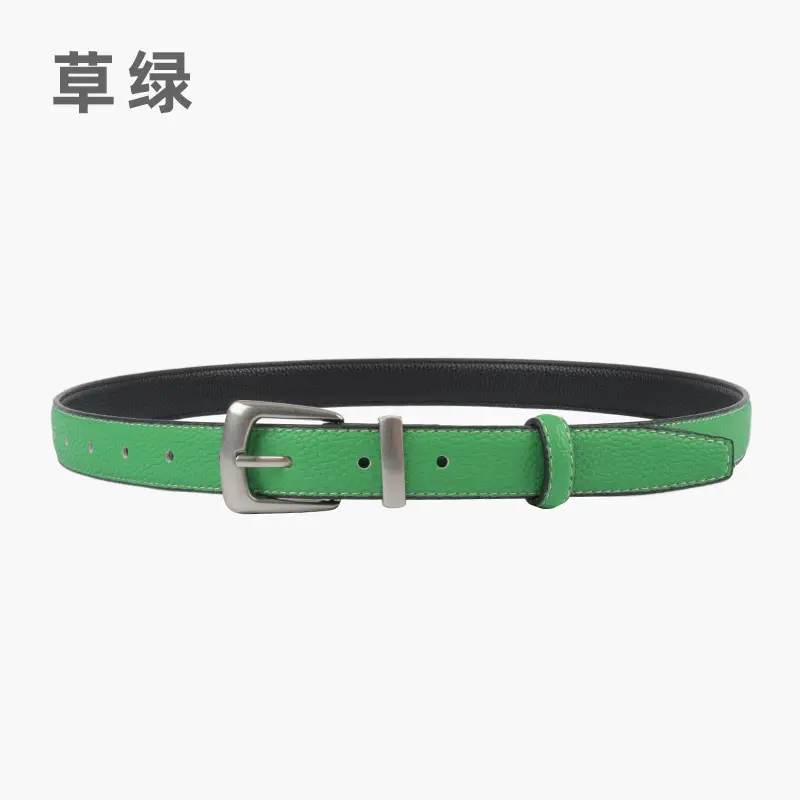 Women's Vintage Cowhide Belt 2.3cm Genuine Leather - Image 10