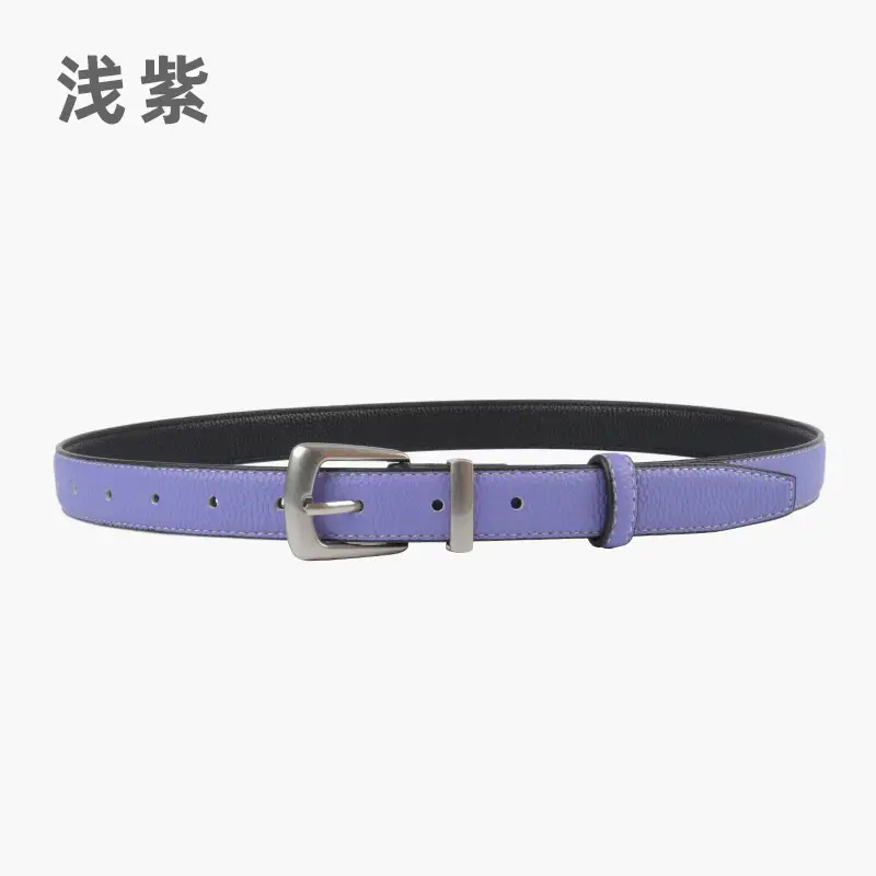 Women's Vintage Cowhide Belt 2.3cm Genuine Leather - Image 11