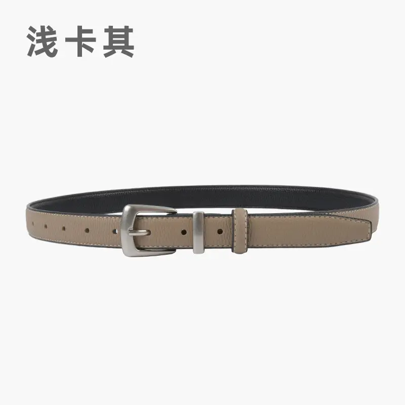 Women's Vintage Cowhide Belt 2.3cm Genuine Leather - Image 4