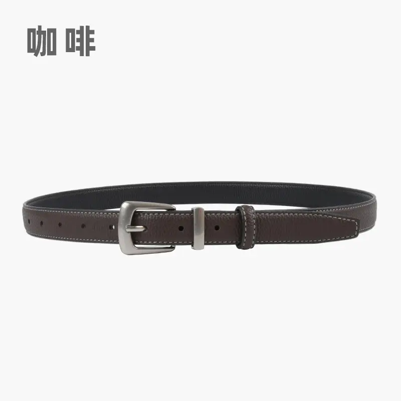Women's Vintage Cowhide Belt 2.3cm Genuine Leather - Image 6