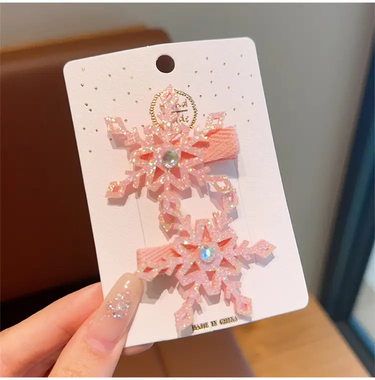 Frozen Snowflake Korean Style Hairpin for Girls — feature 9