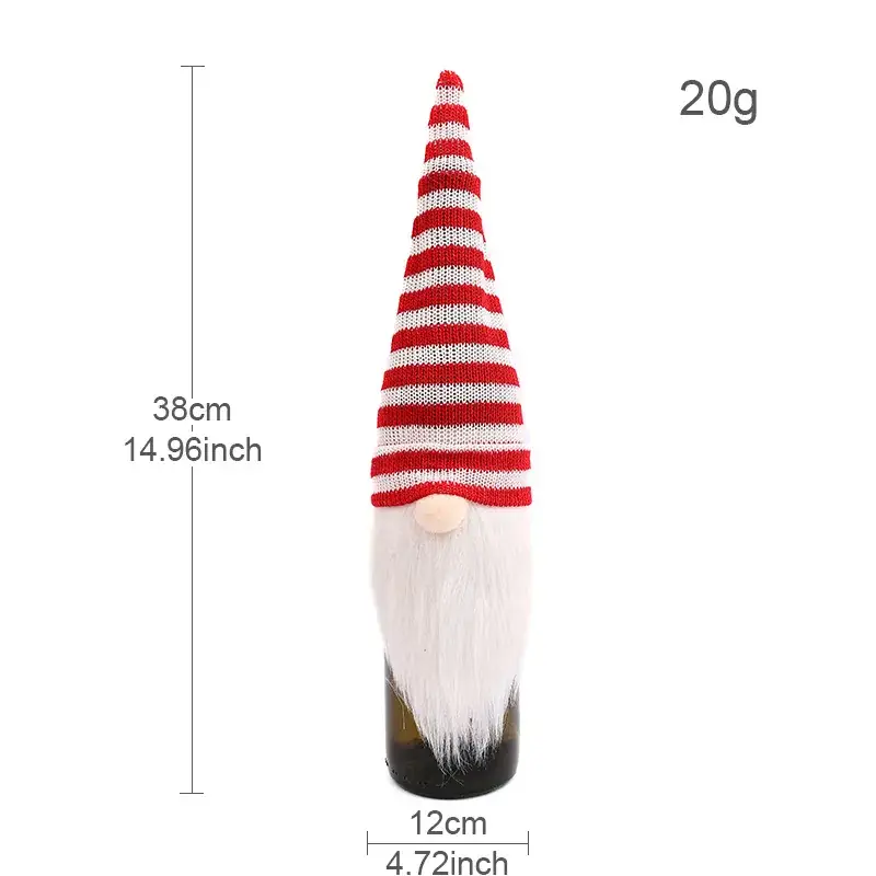 Christmas Gnome Figurine Set Silver White 20g