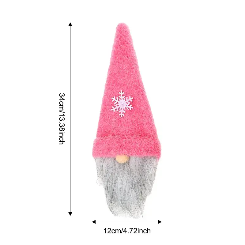 Christmas Gnome Figurine Set Silver White 20g