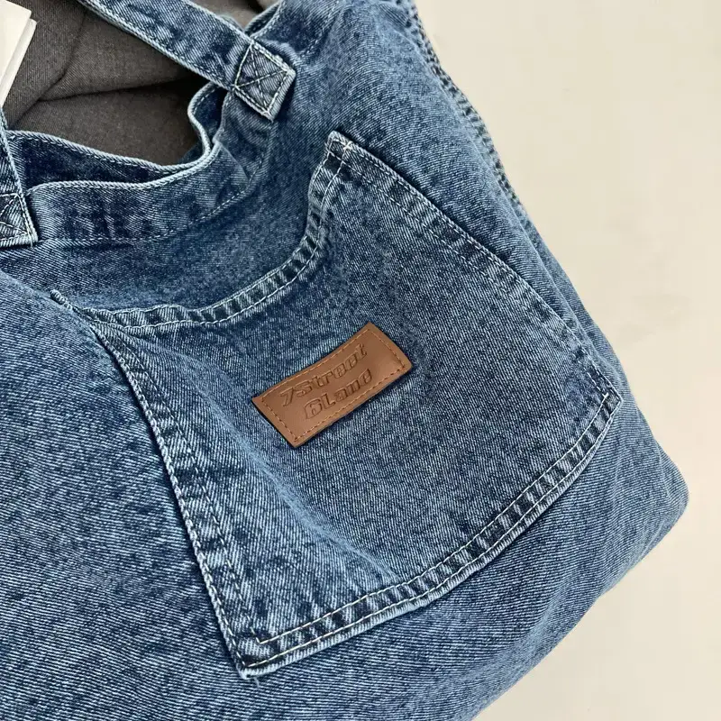 Women Denim Tote Bag Large Capacity Summer 2023 - Image 5