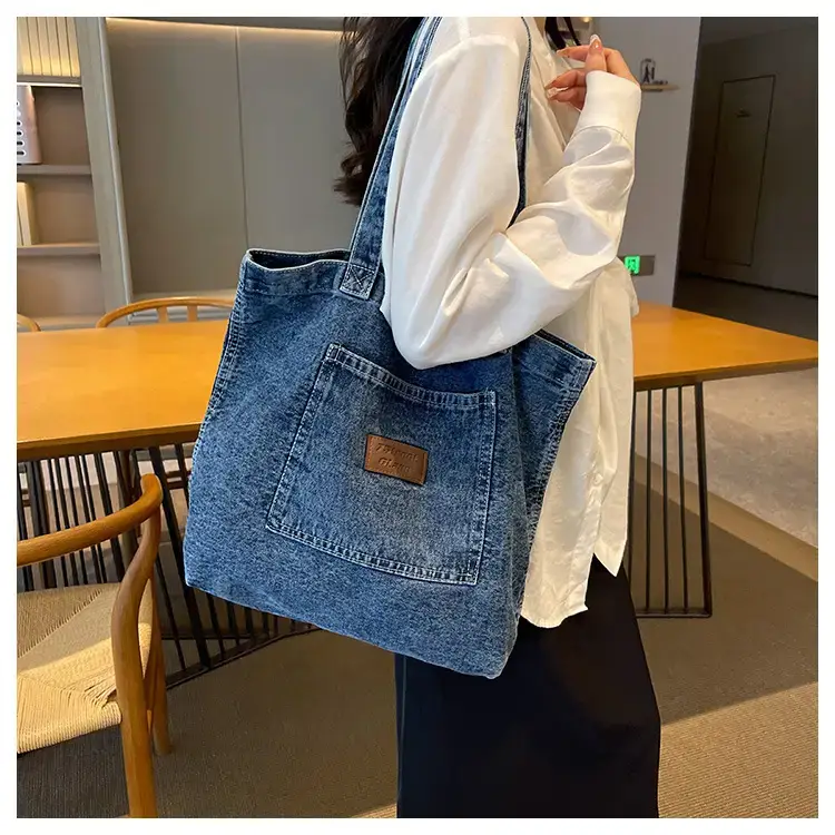 Women Denim Tote Bag Large Capacity Summer 2023 — feature 13
