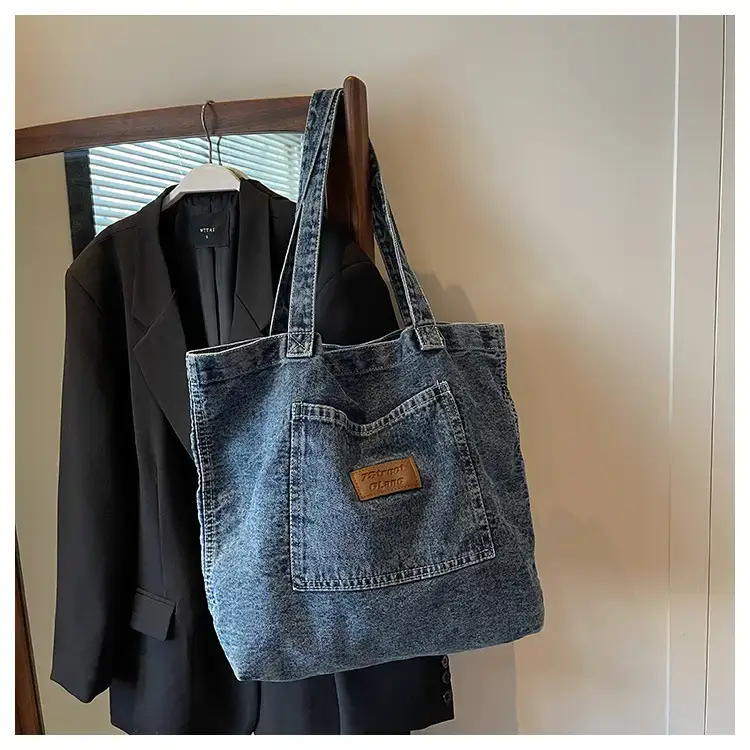 Women Denim Tote Bag Large Capacity Summer 2023 — feature 20