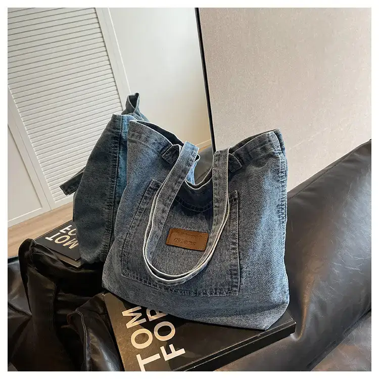 Women Denim Tote Bag Large Capacity Summer 2023 — feature 21