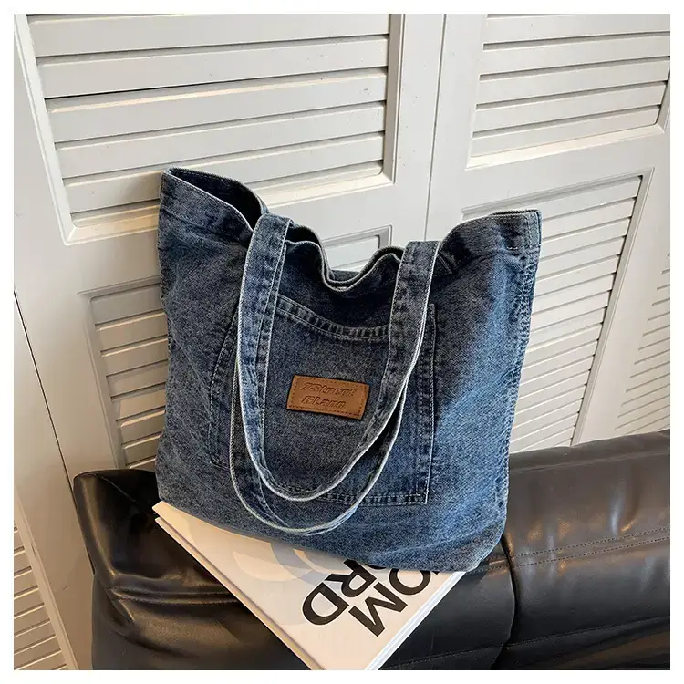 Women Denim Tote Bag Large Capacity Summer 2023 — feature 22